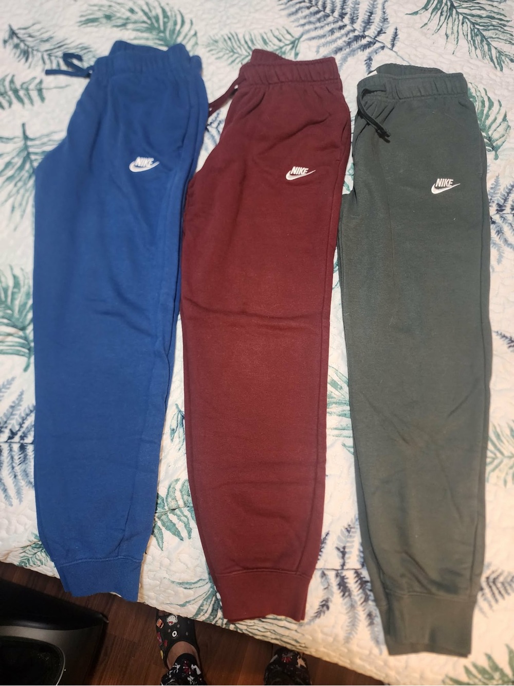 Nike Men’s Fleece Joggers Set - Blue, Burgundy, Green